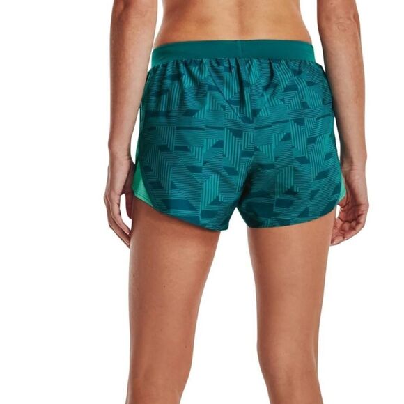 Under Armour UA Women’s Fly By 2.0 Running Shorts | Dark Jade Green | Size XXL - Picture 2 of 9
